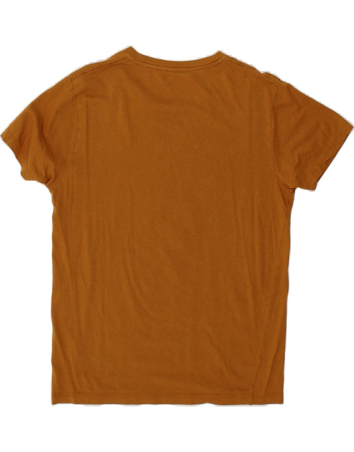JACK & JONES Mens Graphic T-Shirt Top Medium Brown Vintage Jack & Jones and Second-Hand Jack & Jones from Messina Hembry 