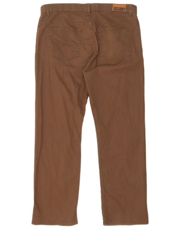 Pantaloni casual drepti pentru bărbați Marks & Spencer W36 L29 bumbac maro