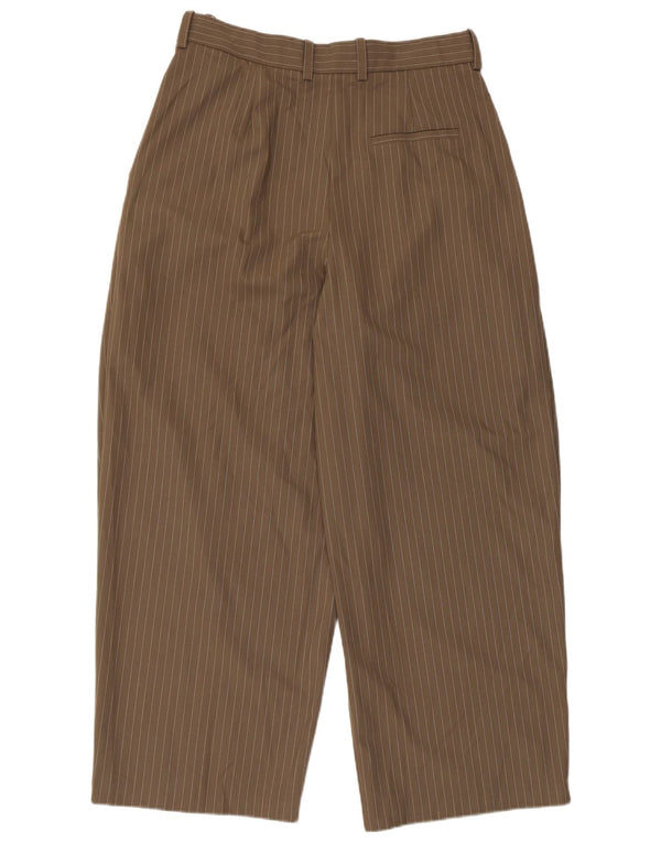 Pantaloni chino pentru femei Marks & Spencer UK 14 Large W32 L29 Maro cu dungi