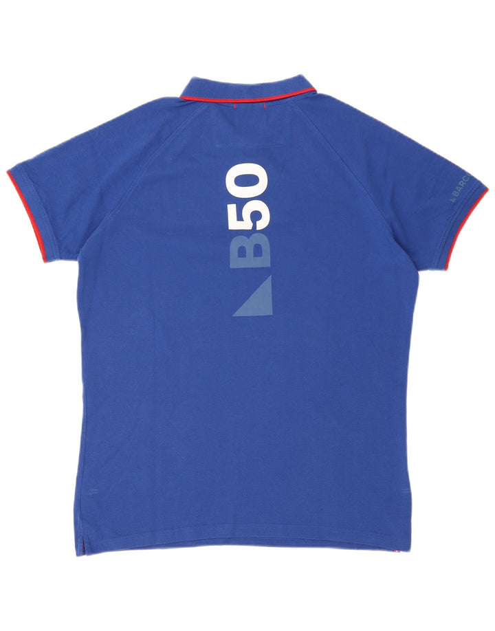 Tricou polo cu grafic Slam pentru bărbați XL, bumbac, albastru