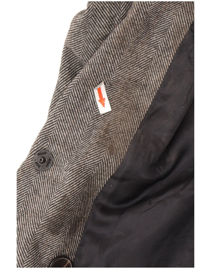 Jachetă Blazer pentru femei Zara, cu două piepturi, UK 10, gri, oase mici