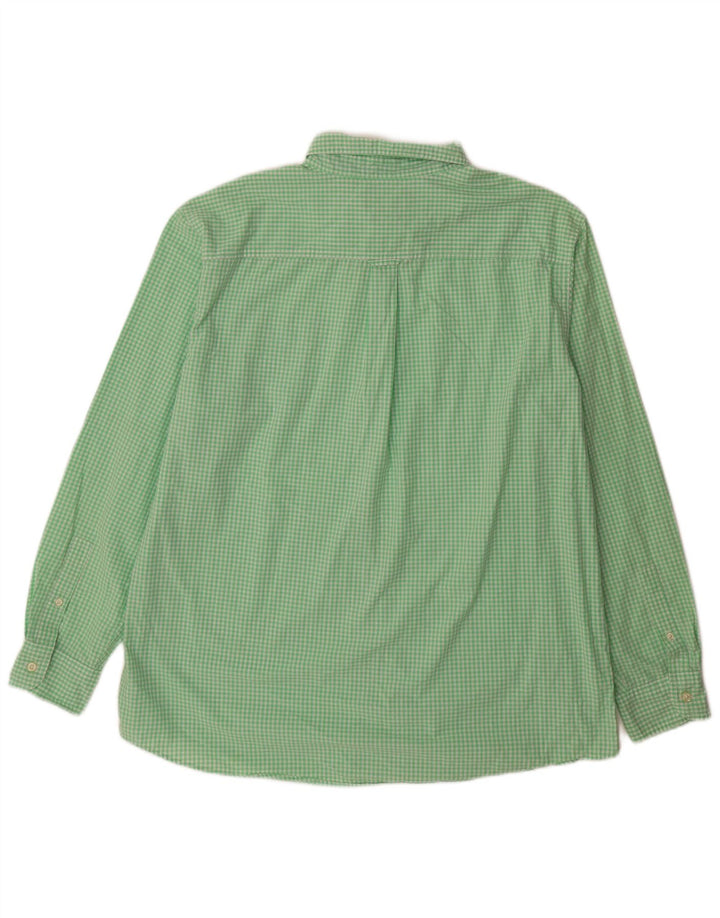 Cămașă pentru bărbați Chaps Easy Care XL, bumbac vichy verde