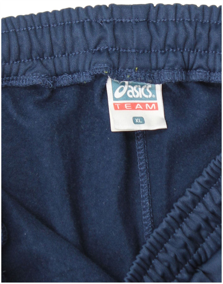 Pantaloni de trening ASICS pentru bărbați XL, poliester bleumarin