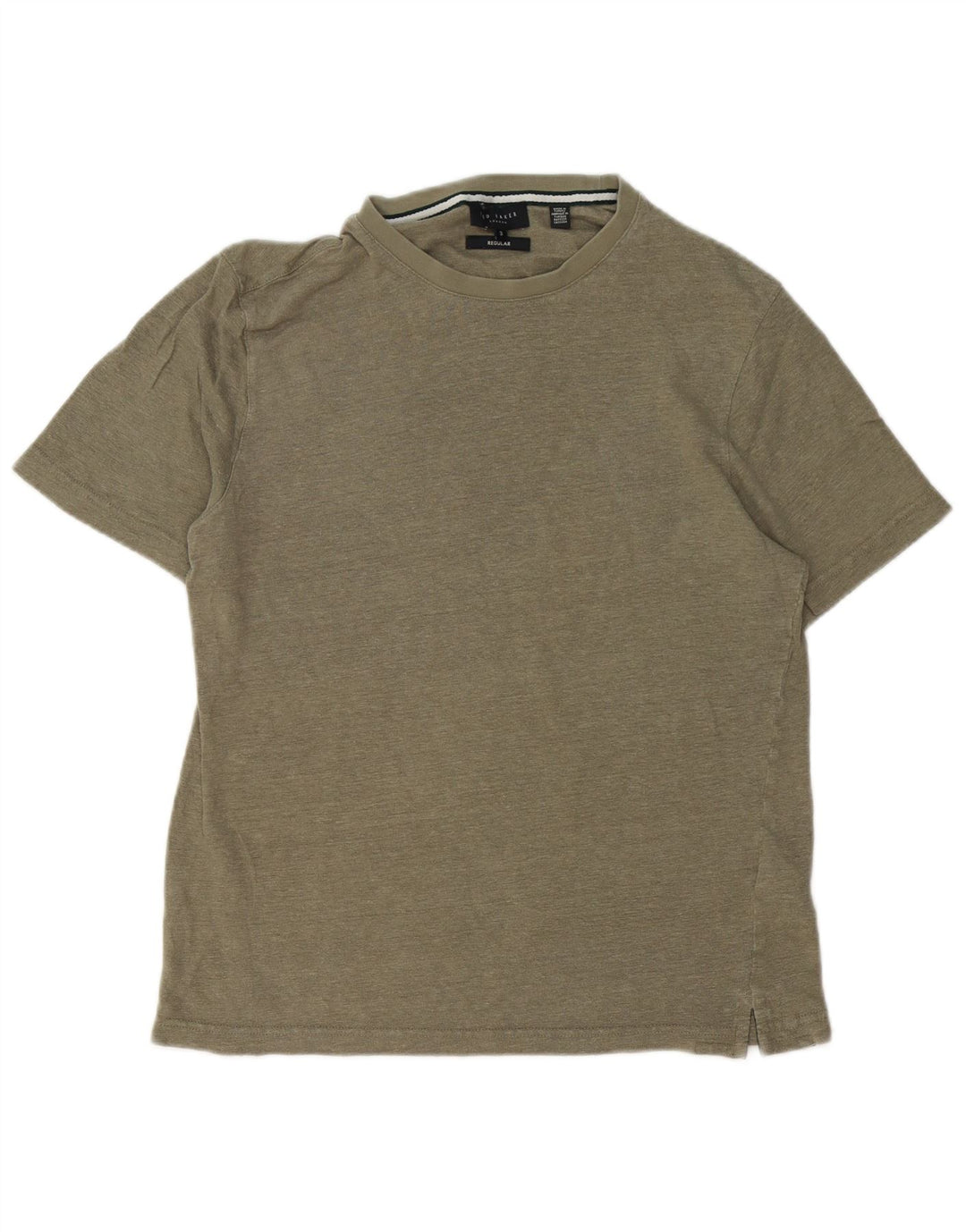 Ted Baker Tricou obișnuit pentru bărbați Mărimea de sus 3 Mediu Kaki In