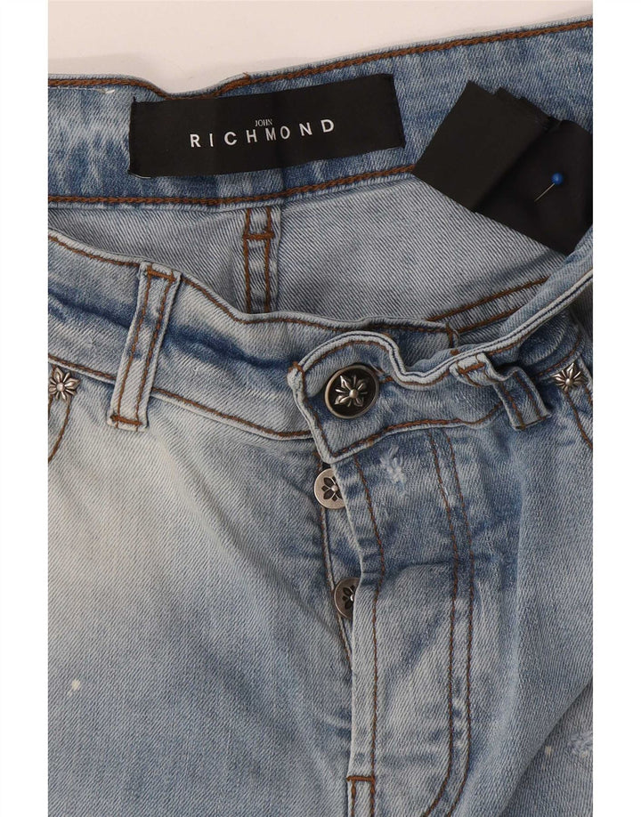 Blugi slim pentru bărbați Richmond Distressed W32 L30 Blue