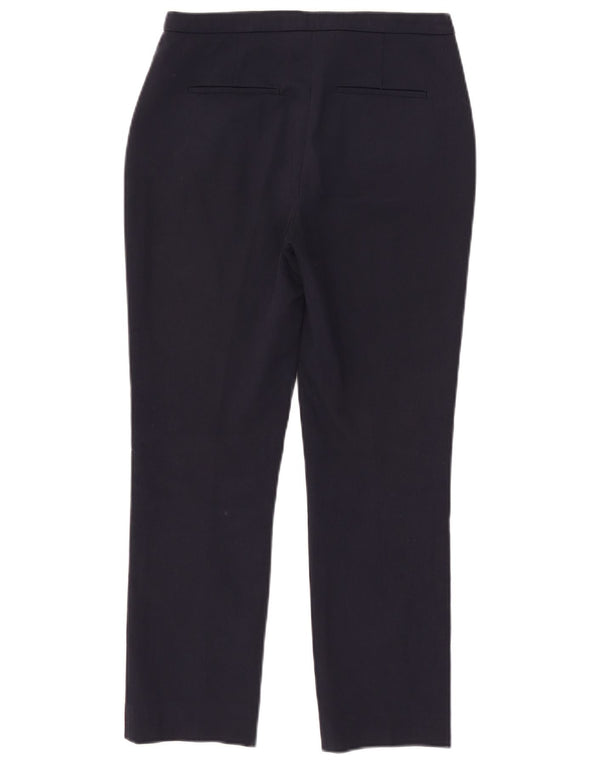 Pantaloni tăiați drept pentru femei Reiss UK 6 XS W27 L25 Bumbac bleumarin