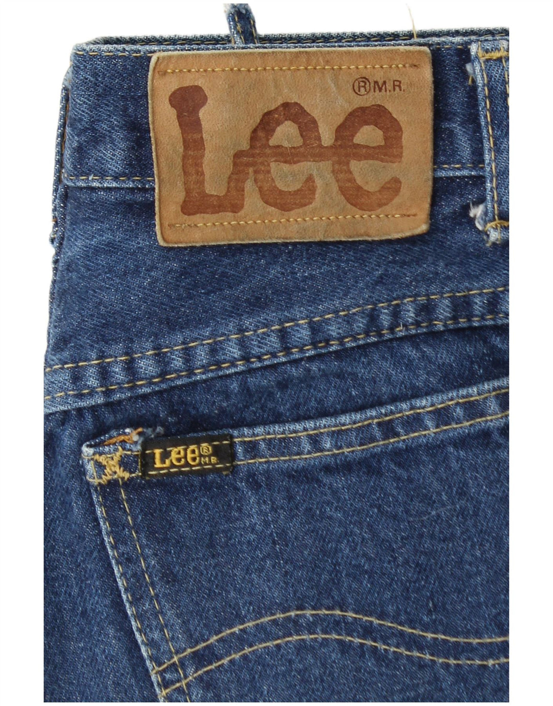 Blugi conici pentru femei Lee W26 L31 albastru