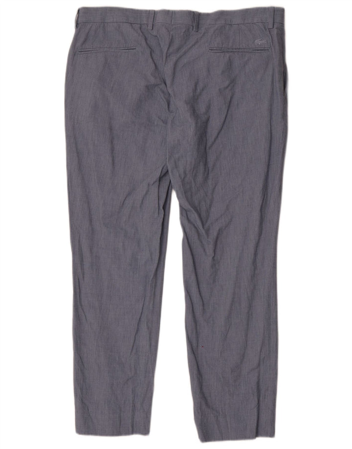 Pantaloni de costum pentru bărbați Lacoste Slim W36 L28 Bumbac albastru