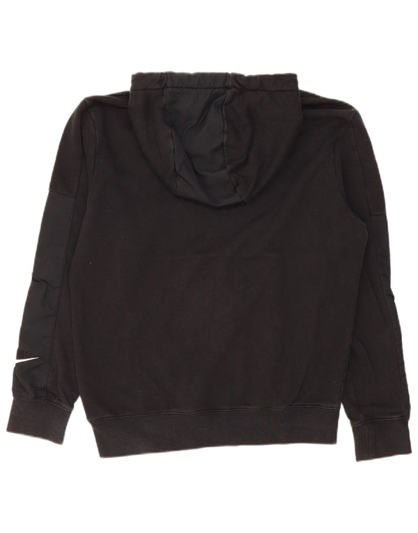 Pulover Nike Grafic pentru bărbați, bumbac mic, negru