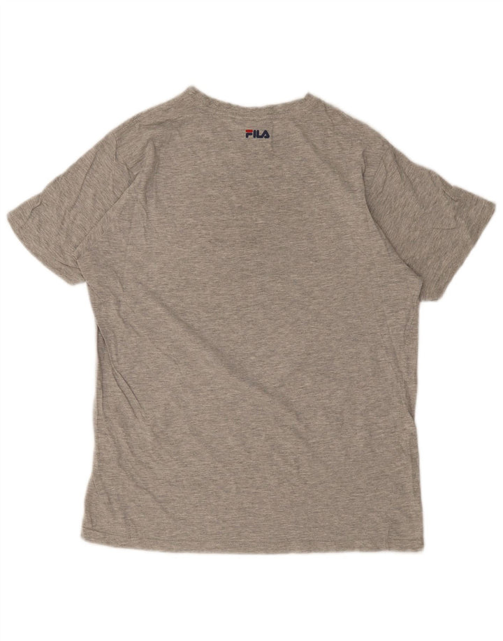Tricou grafic pentru bărbați Fila Top Medium Gri Flecked
