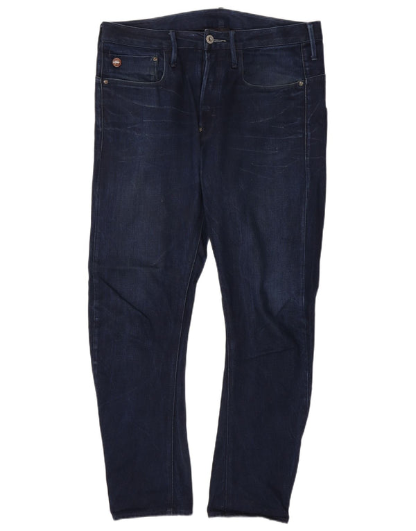 Blugi G-Star Banana Slim pentru bărbați L33 L32 Bumbac bleumarin