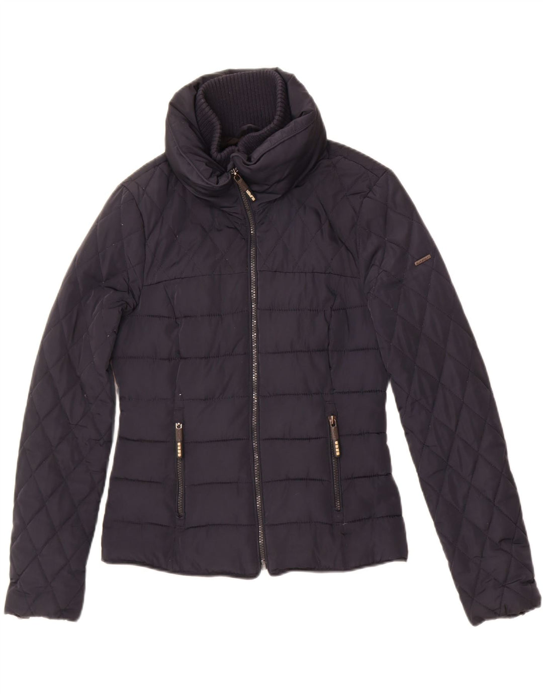 Jachetă căptușită Superdry pentru femei UK 10 Small Bleumarin Poliester