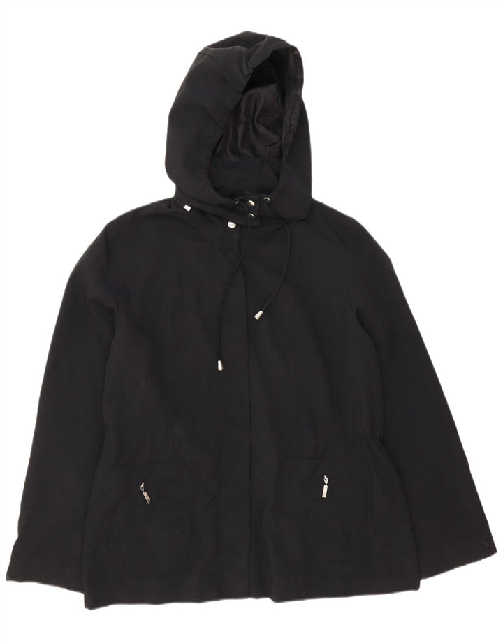 Jachetă de vânt cu glugă pentru femei Marks & Spencer UK 16 Large Black