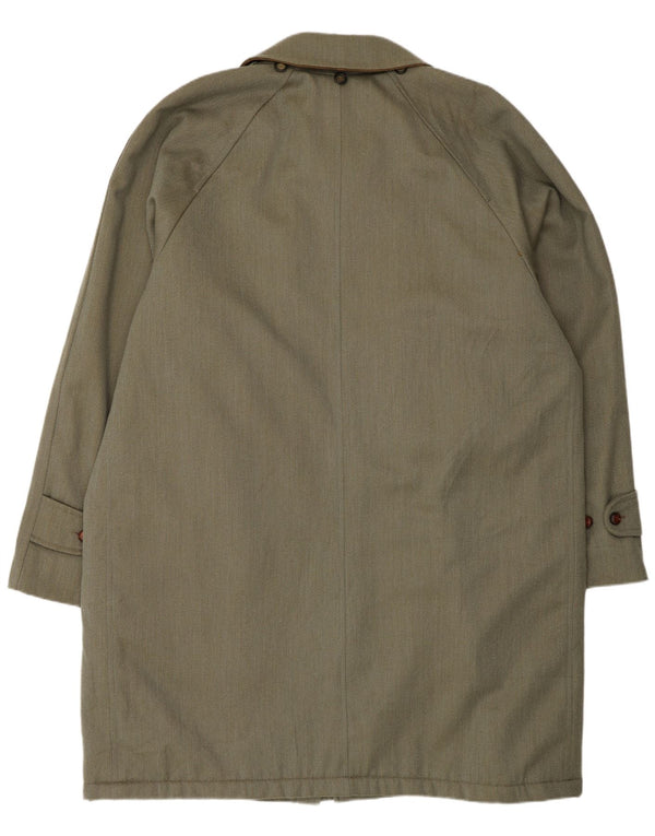 Pardesiu vintage pentru bărbați EU 58 4XL Lână verde