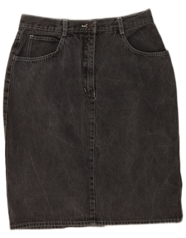 Fusta de blugi vintage pentru femei IT 42 Medium W28 Bumbac gri