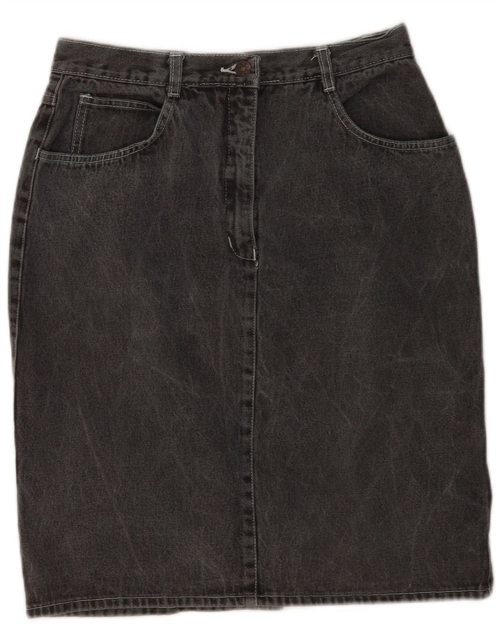 Fusta de blugi vintage pentru femei IT 42 Medium W28 Bumbac gri