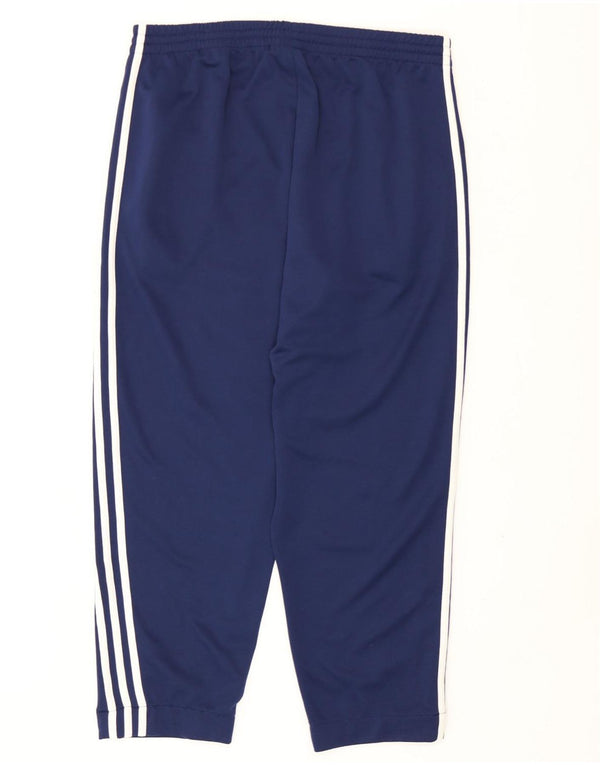 Pantaloni de trening Adidas pentru bărbați Marea Britanie 46/48 XL poliester bleumarin