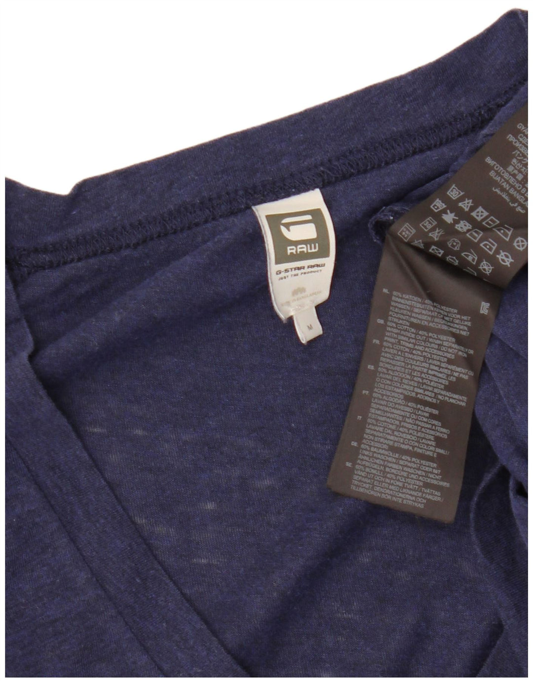 Tricou Bărbați G-STAR Top Mediu Bleumarin Bumbac