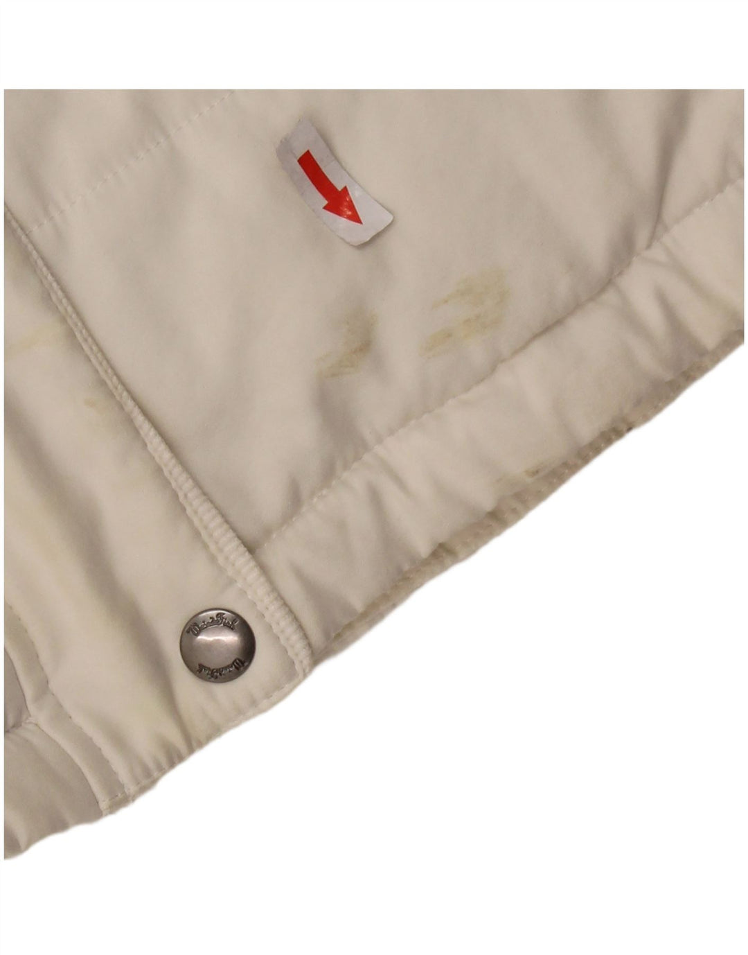 WEIRD FISH Gilet căptușit pentru femei UK 14 Poliester alb mare