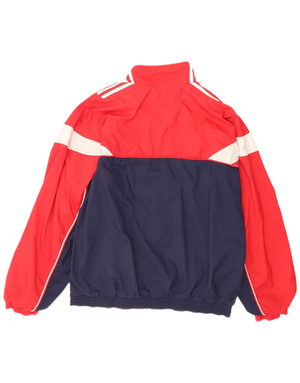 Jachetă de trening pentru bărbați Adidas UK 46/48 XL Poliester color bloc roșu