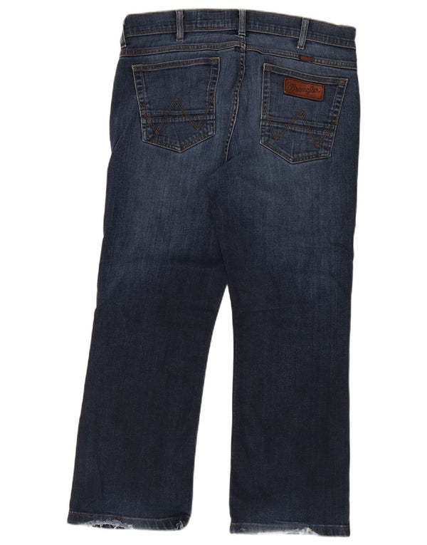 Blugi pentru bărbați Jacksville Bootcut Wrangler W34 L26 Bumbac bleumarin