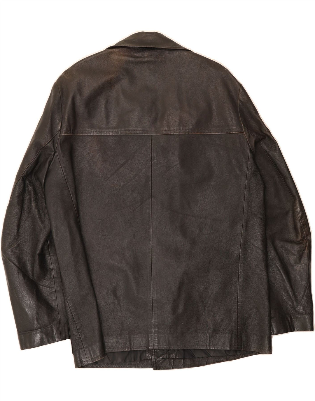 VINTAGE Mens Leather Jacket UK 42 XL Black Classic Vintage Vintage and Second-Hand Vintage from Messina Hembry 