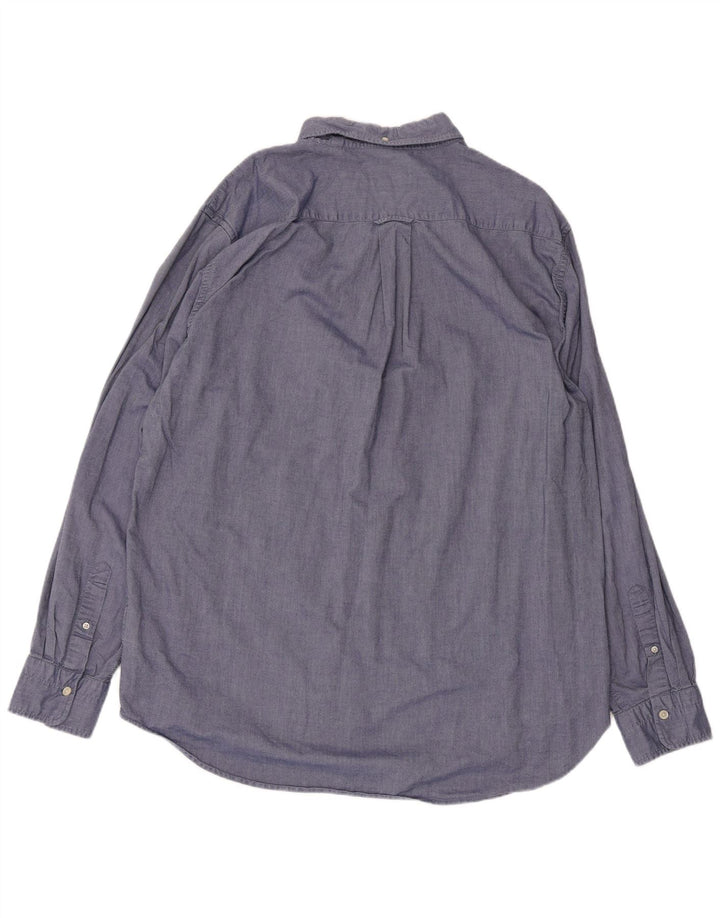 Cămașă Gant pentru bărbați, cu tăiere obișnuită, mărimea 45/46 2XL, bumbac albastru