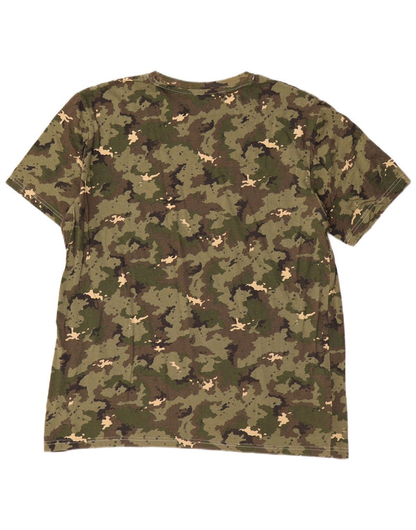Tricou pentru bărbați Decathlon Top XL Kaki Camuflaj