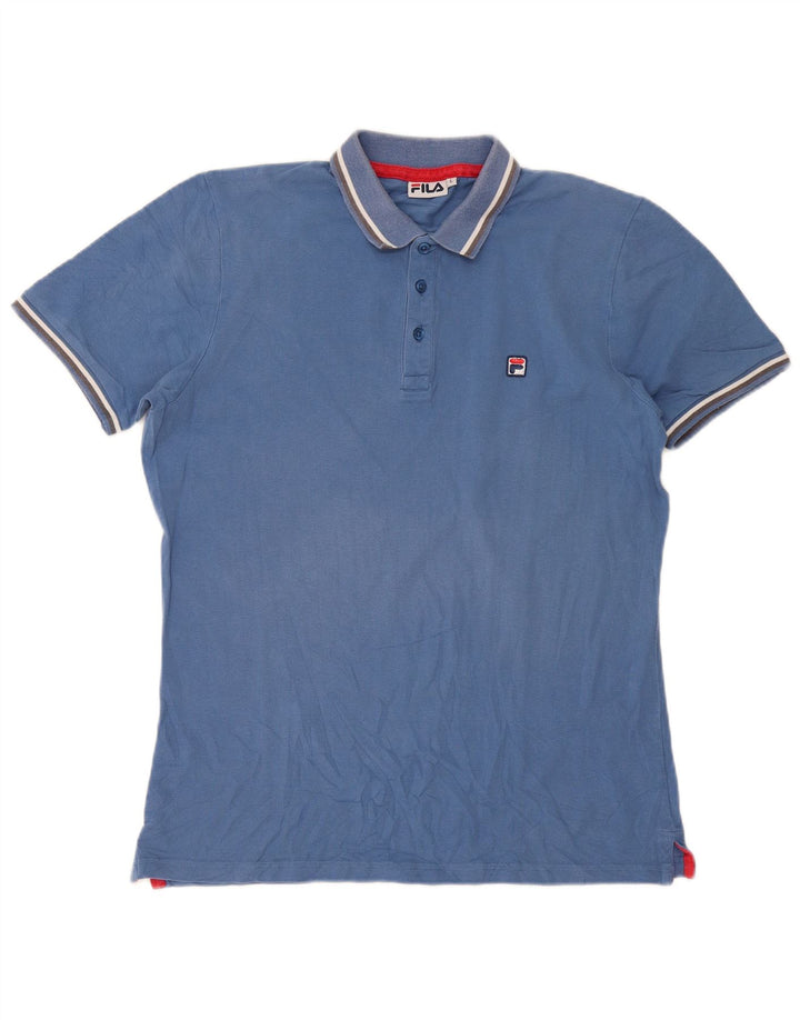 Tricou polo Fila pentru bărbați, cu dungi mari, albastre