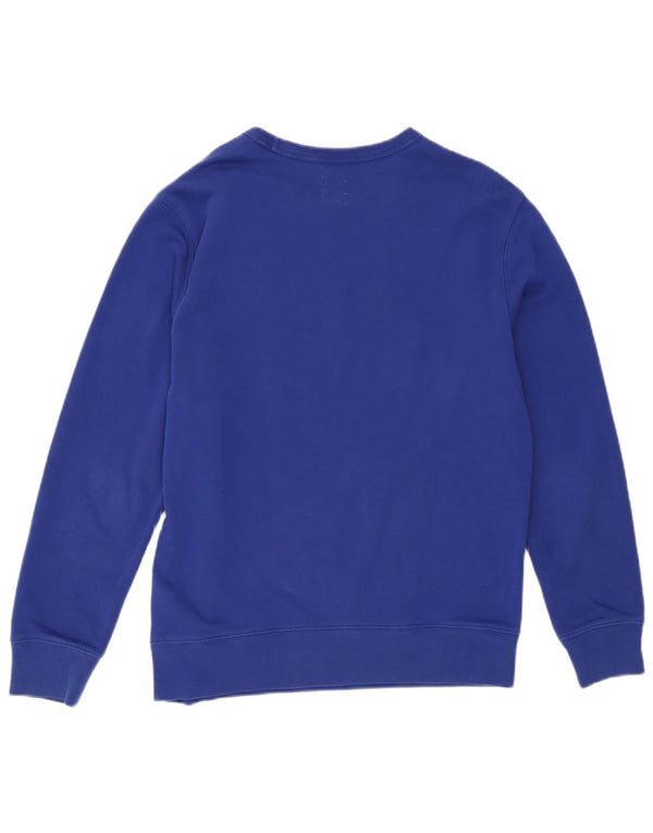Pulover cu grafic pentru femei Gap UK 10 Bumbac albastru mic