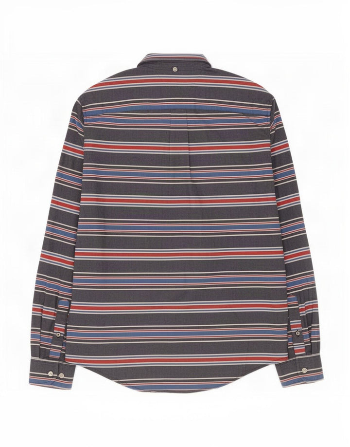 Cămașă Tommy Hilfiger pentru bărbați, bumbac cu dungi albastre medii