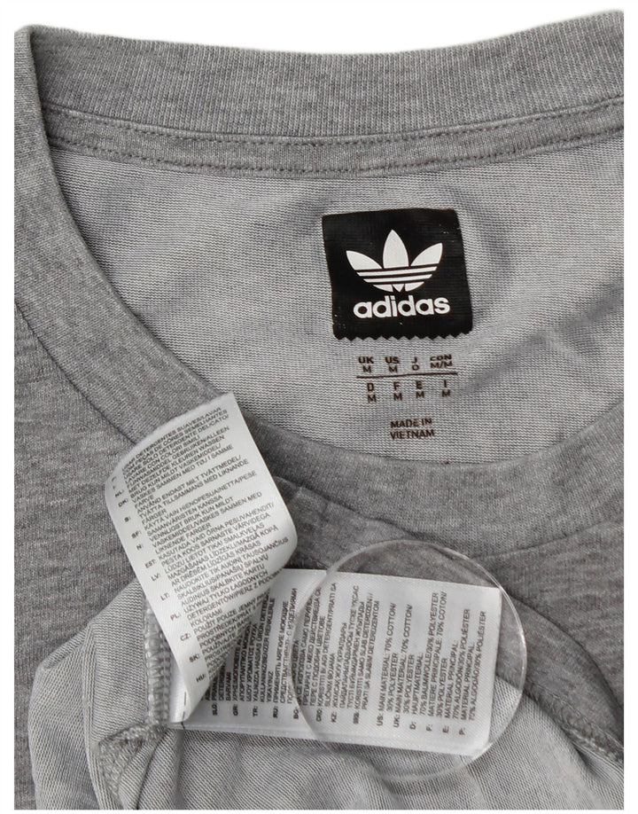 Tricou pentru bărbați Adidas Top Medium Gri Bumbac