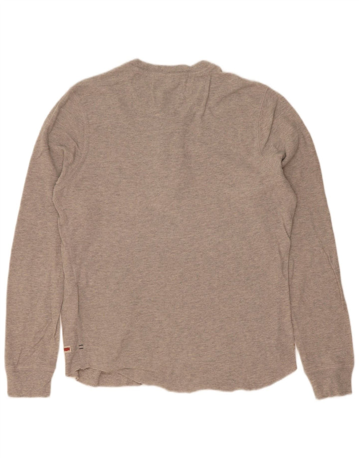 Levi's Slim Fit Top cu mânecă lungă, bumbac, gri mic