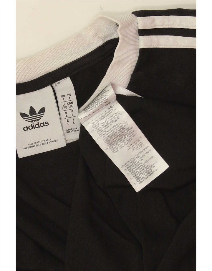 Tricou pentru bărbați Adidas Top mare, negru, bumbac