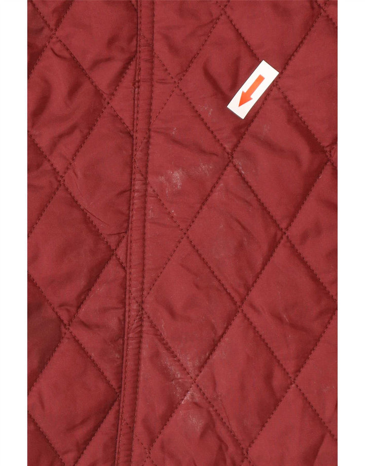 Jachetă matlasată Barbour pentru femei UK 8 Small Red Colorblock Poliamidă