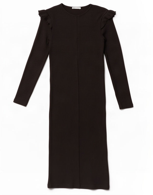Rochie bodycon cu mânecă lungă pentru femei Zara UK 12 Medium Black