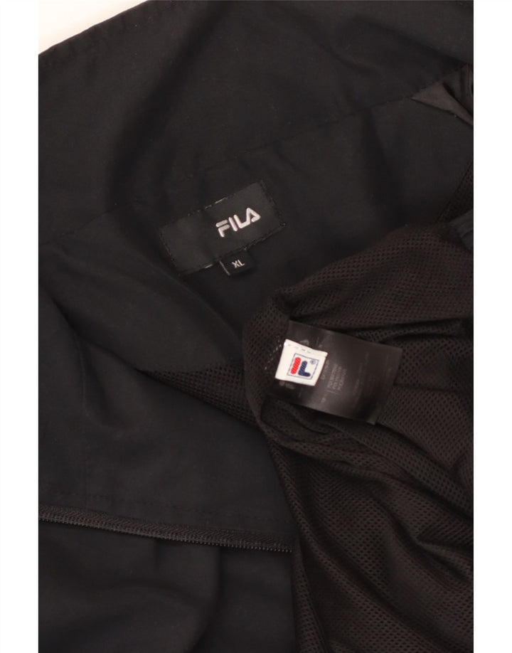 Jachetă pentru trening Fila pentru bărbați, XL, poliester negru