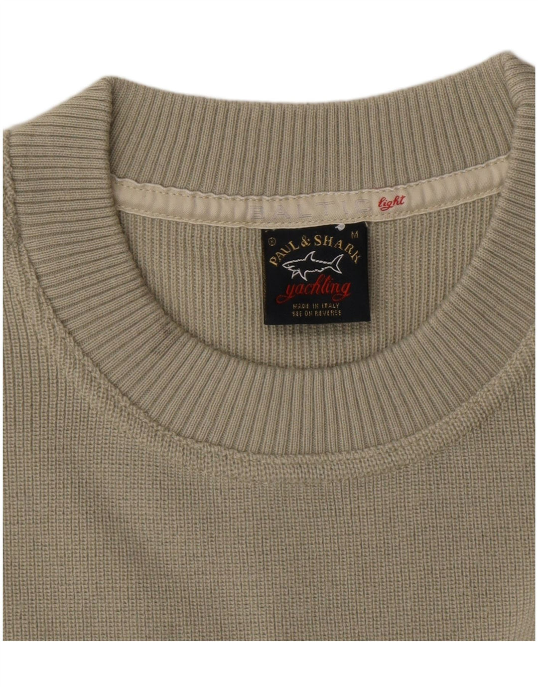 Pulover pentru bărbați Paul & Shark Yachting Crew Deck Pulover Medium Khaki