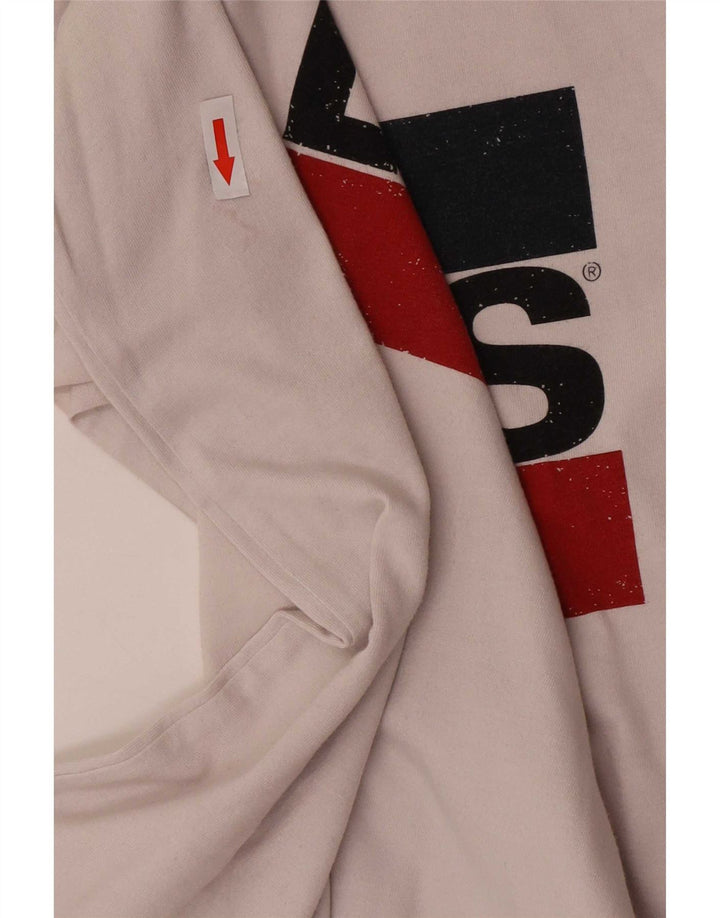 Tricou grafic pentru bărbați Levi's Top Large White