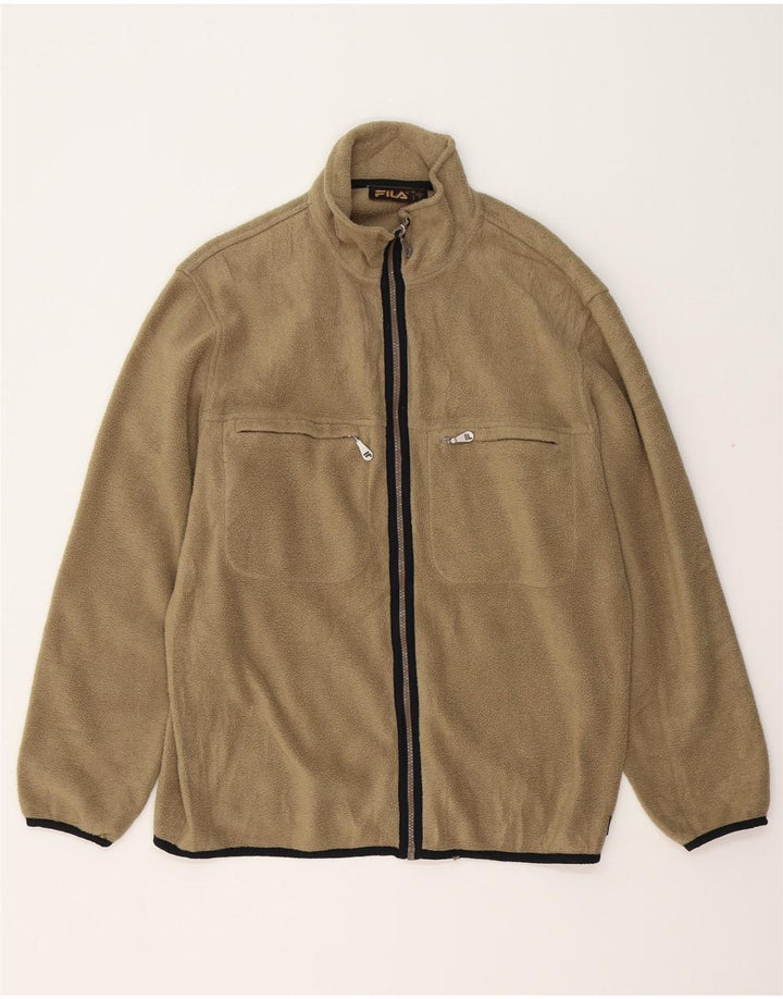 Jachetă fleece pentru bărbați FILA UK 40 Large Beige