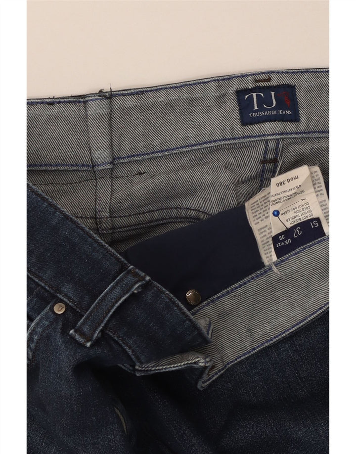 TRUSSARDI Blugi pentru bărbați drepte W35 L30 Bumbac bleumarin