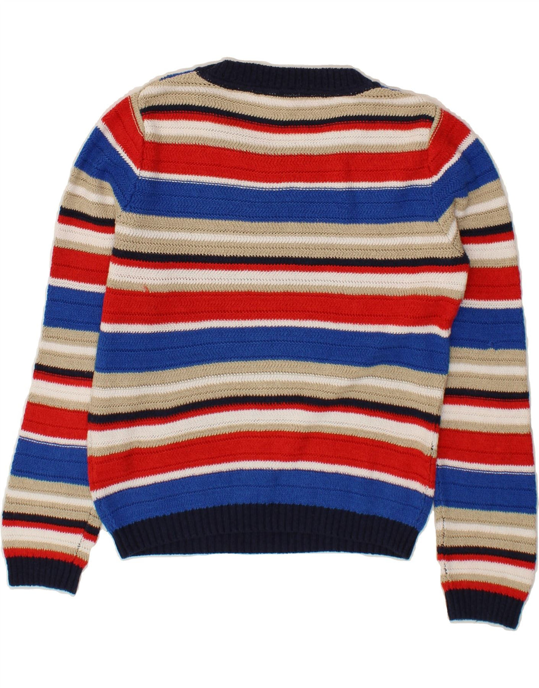 PEPE JEANS Womens Boat Neck Jumper Sweater UK 14 Medium Multicoloured Vintage PEPE Jeans and Second-Hand PEPE Jeans from Messina Hembry 