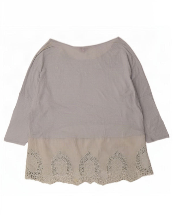 Bluză supradimensionată pentru femei Phase Eight, cu mâneci 3/4, UK 18 XL, albastru, floral