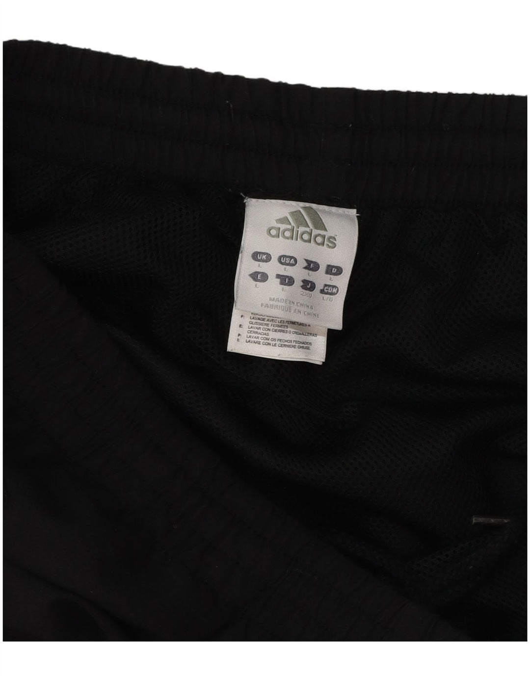 Pantaloni de trening pentru bărbați Adidas Pantaloni de jogging, mari, negru, poliester