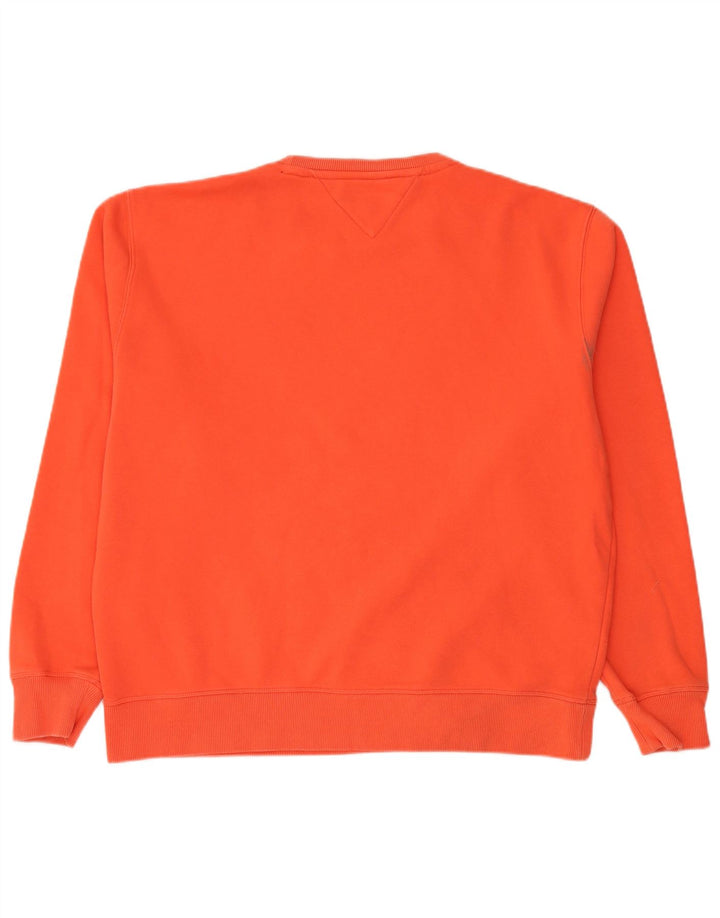 TOMMY HILFIGER Hanorac pentru bărbați Pulover 2XL bumbac portocaliu