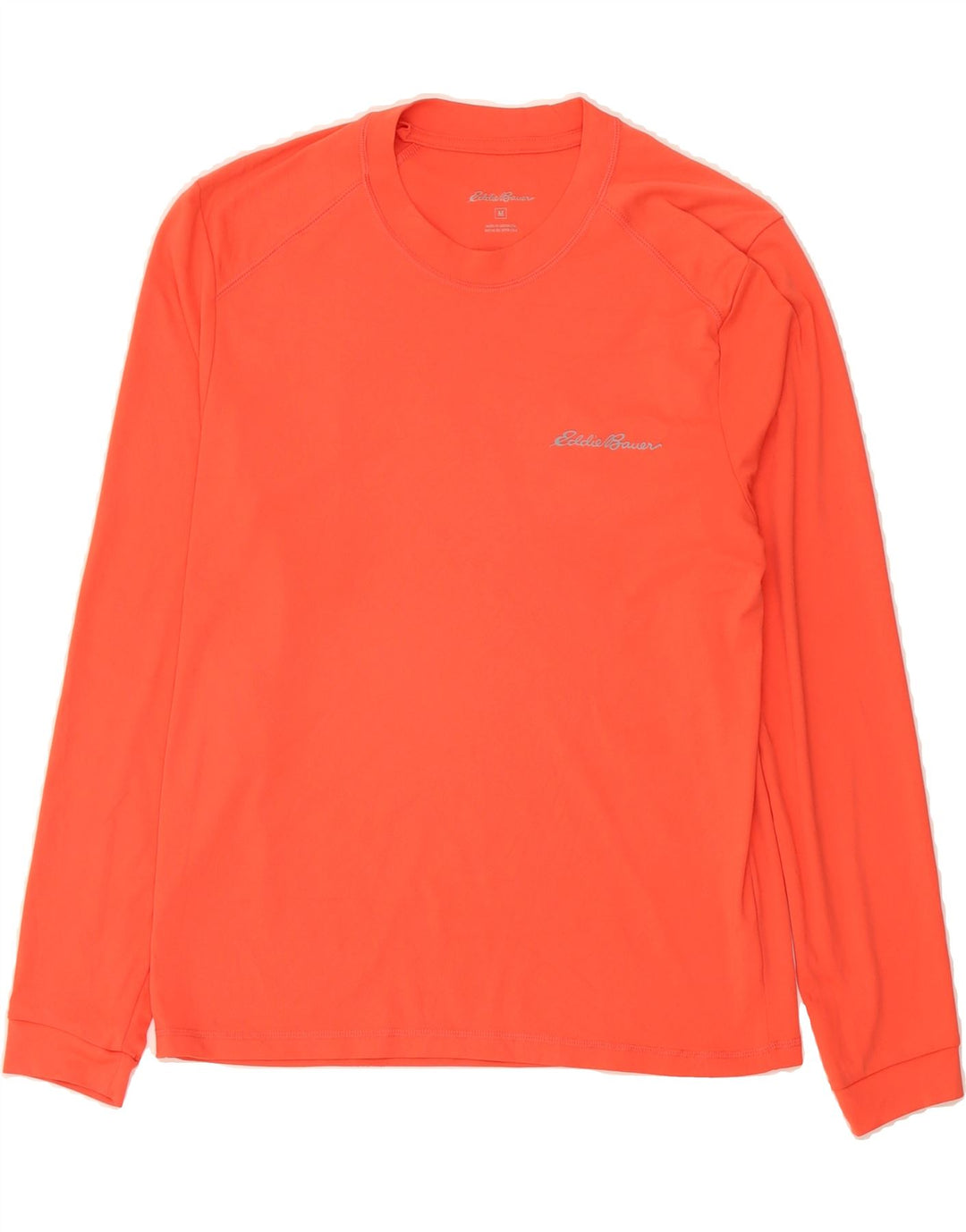 EDDIE BAUER Womens Graphic Top Long Sleeve UK 14 Medium Orange Polyester Vintage Eddie Bauer and Second-Hand Eddie Bauer from Messina Hembry 