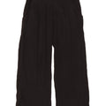 Pantaloni tăiați pentru femei Rip Curl, cu picioare largi, L30 L24, bumbac negru