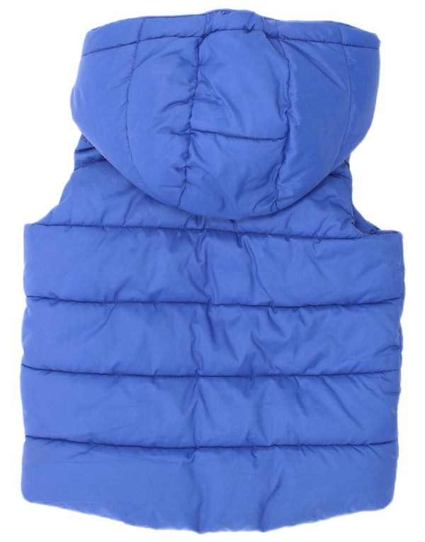 Gilet căptușit cu glugă Benetton pentru bebeluși 18-24 luni, poliester albastru