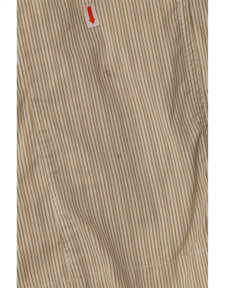 PERTE BY KRIZIA Womens 3 Button Blazer Jacket UK 21 2XL Beige Pinstripe