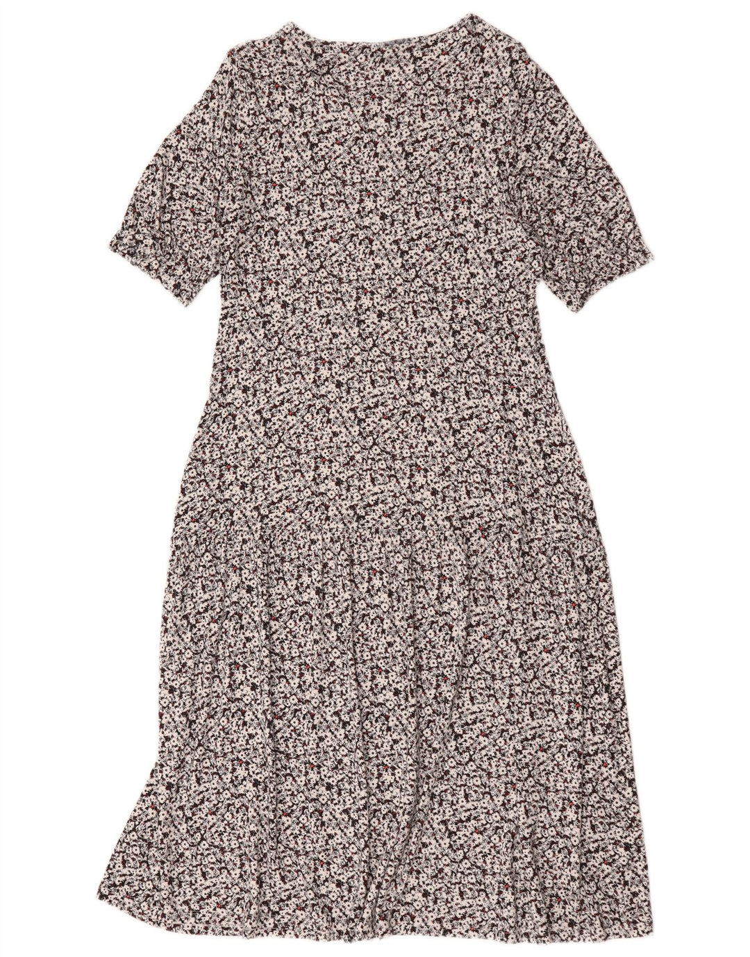 Rochie Maxi pentru femei Marks & Spencer UK 14 Medium Black Floral Viscose